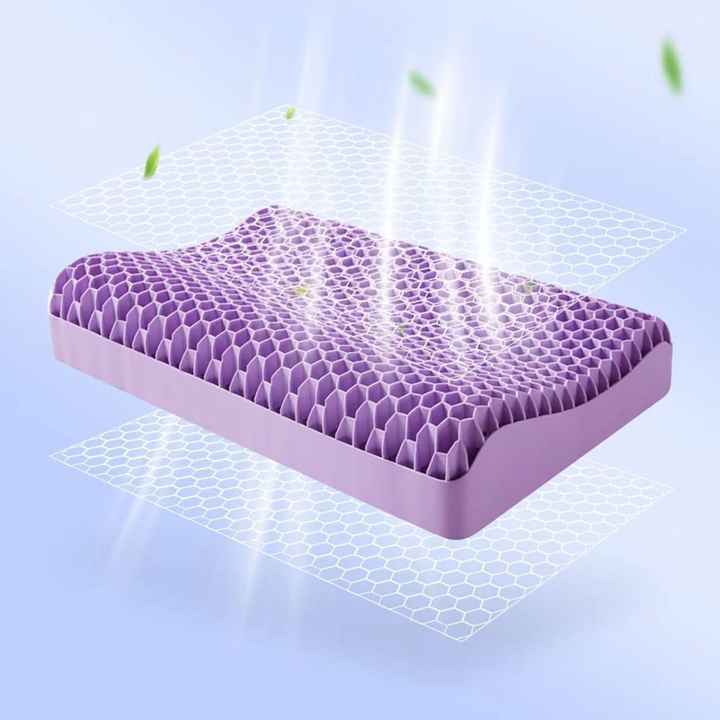 Almohada Cervical de Panal 3D Confort Anti-Dolores de Cuello